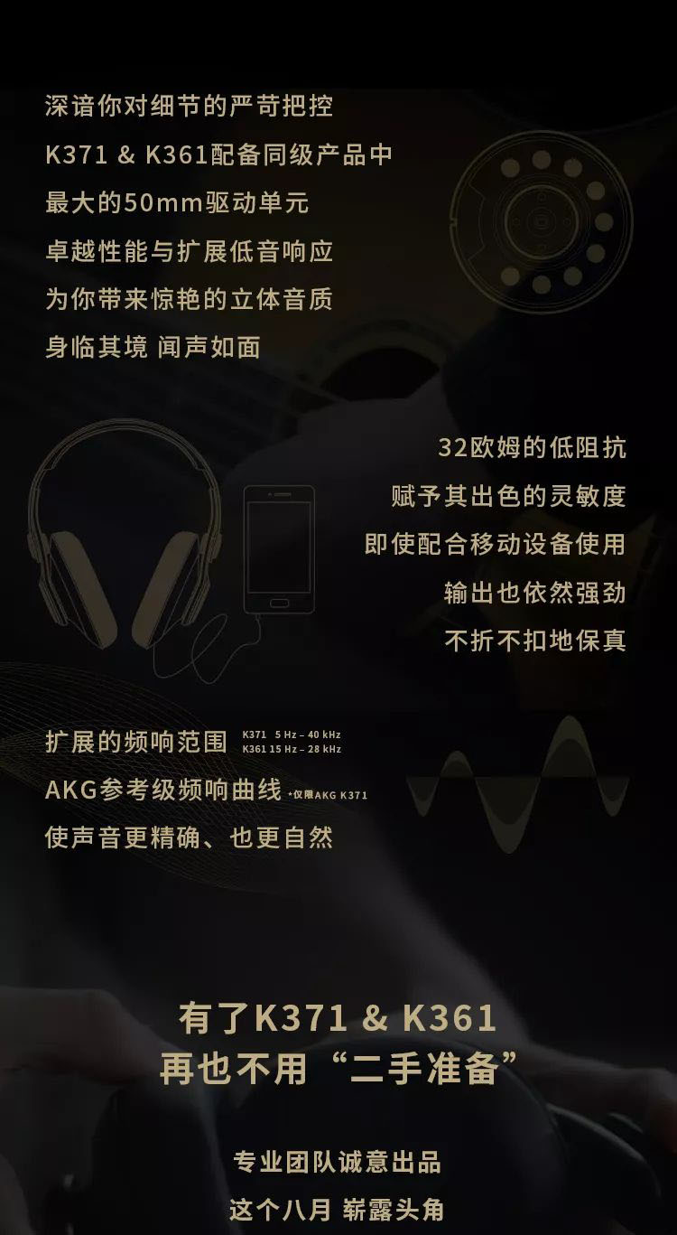 AKG 新品問(wèn)世：K371 和 K361——隨身折疊的任意門(mén)