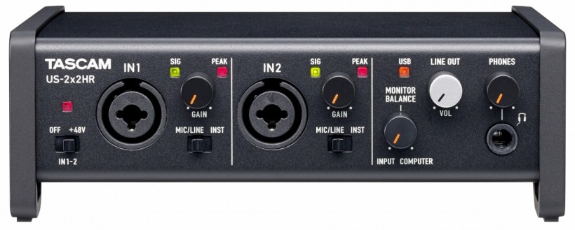 Tascam 發(fā)布新 US-HR 系列三款 USB-C 音頻接口：US-1x2HR、US-2x2HR、US-4x4HR